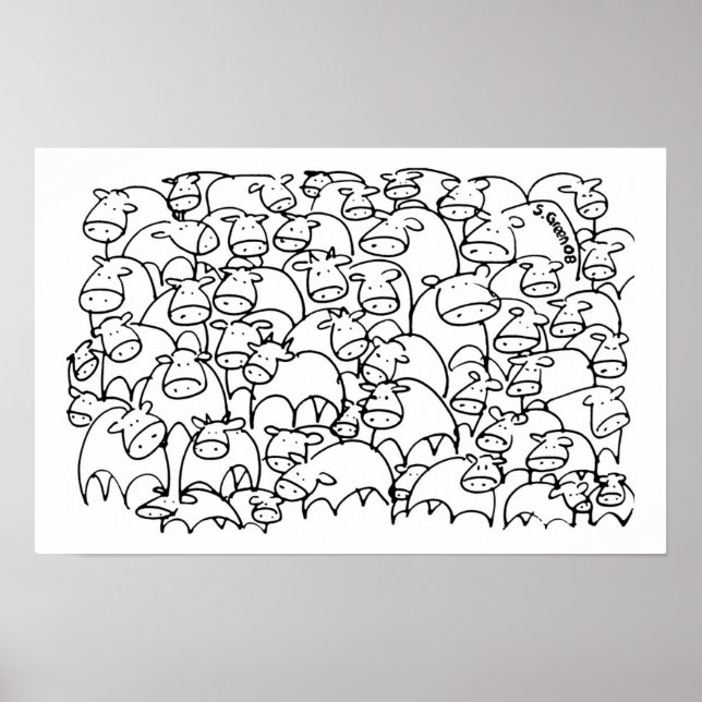 Póster Moo! (Frente)