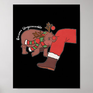 Poster Moo Deng O Tendência Do Amante de os animais De Na