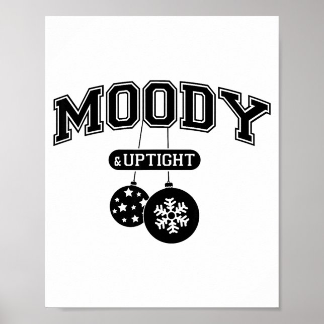 Poster Moody And Uptight Merry And Xmas Bright Matching C (Frente)