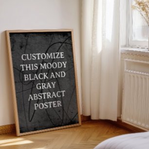 Poster Moody Background - Sinal Personalizado - Abstrato 