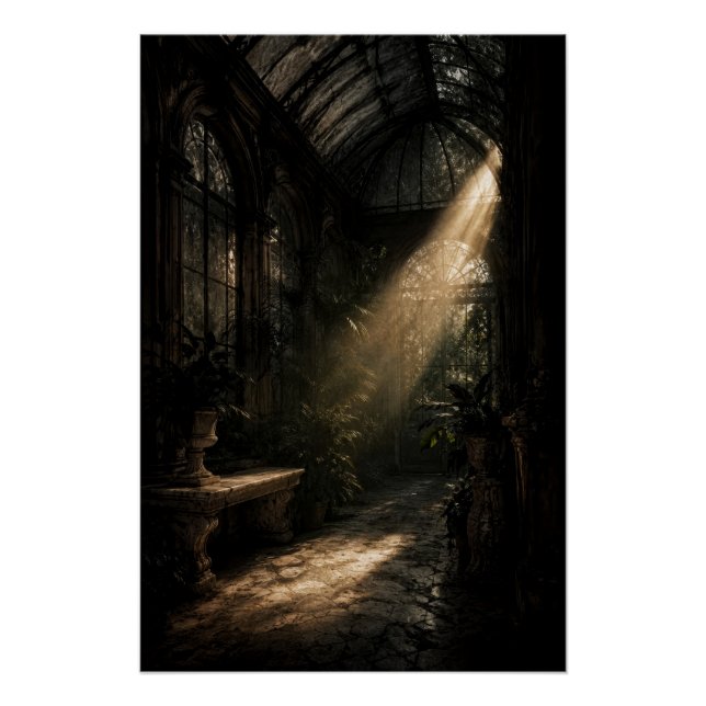 Póster Moody Dark Academia Conservatory Sunbeam Poster (Frente)