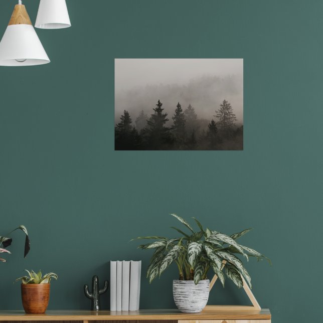 Poster Moody Foggy Forest (Sala de Estar 1)