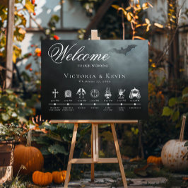 Poster Moody Midnight Bat e Ordem de Eventos Escuros