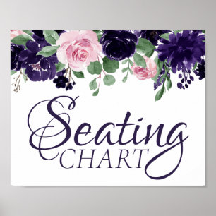 Poster Moody Passion Sinal Floral Roxo