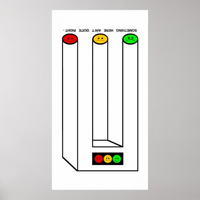 Póster Moody Stoplight Blivet com Legenda (Frente)