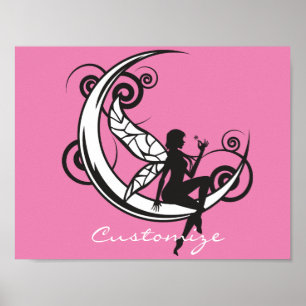 Poster Moon Fairy Silhouette Thunder_Cove