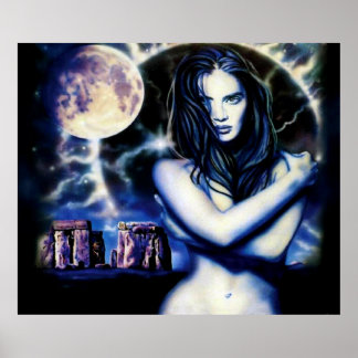 Póster Moon Goddese por Lisa Iris