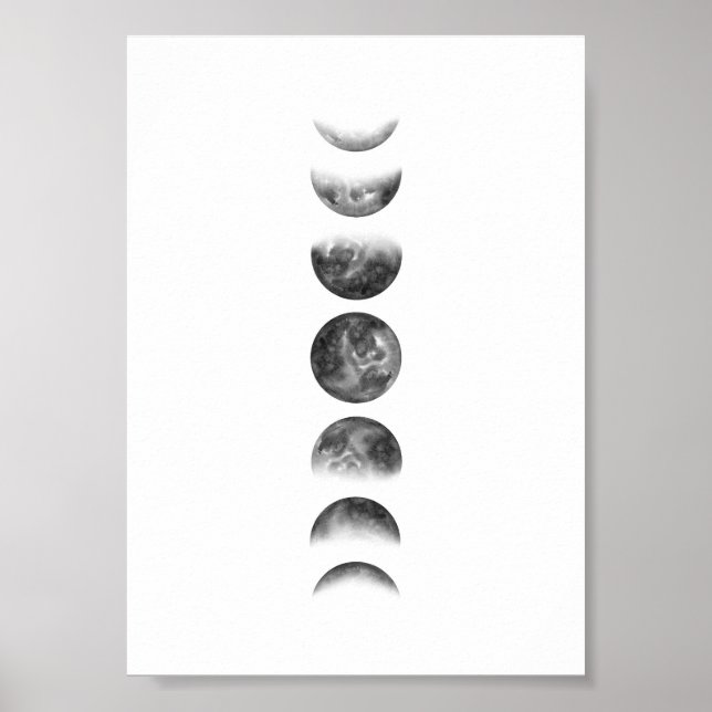 Poster Moon Phase Wall Art (Frente)