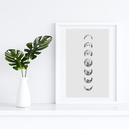 Poster Moon Phases Wall Art