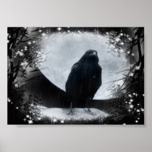 Póster Moon Raven