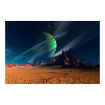 Moon View of Planet Newerades