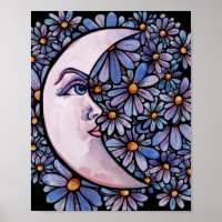 MoonChild Moon Deusa Arte Lua Roxo