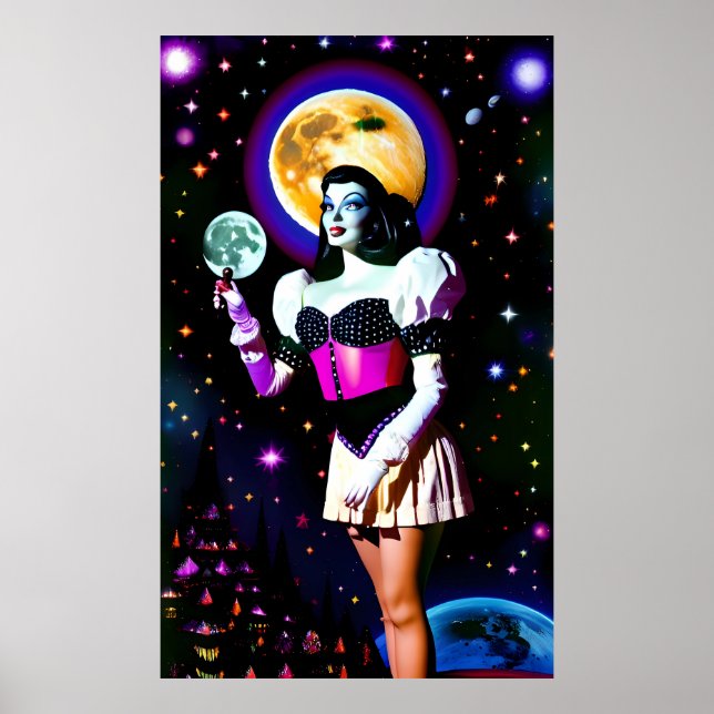 Poster Moongazed - Ken Gage Surreal Art (Frente)