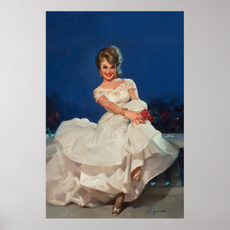 Poster Moonlight and Roses 1965 Vintage Style Elvgren