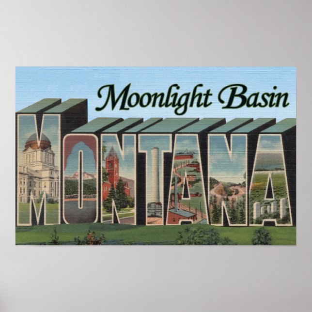 Poster Moonlight Basin, Montana (Frente)