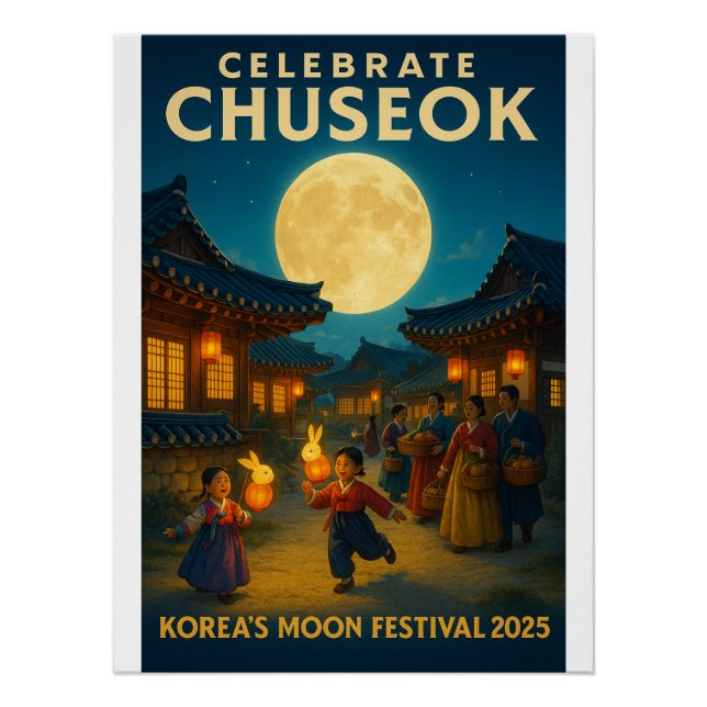 Póster Moonlight Over Hanok Village (Frente)
