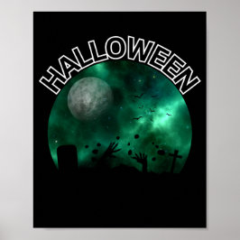 Poster Moonlit Graveyard Escape Wall Art
