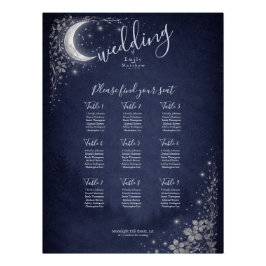 Póster Moonlit Grove Celestial Woodland Wedding