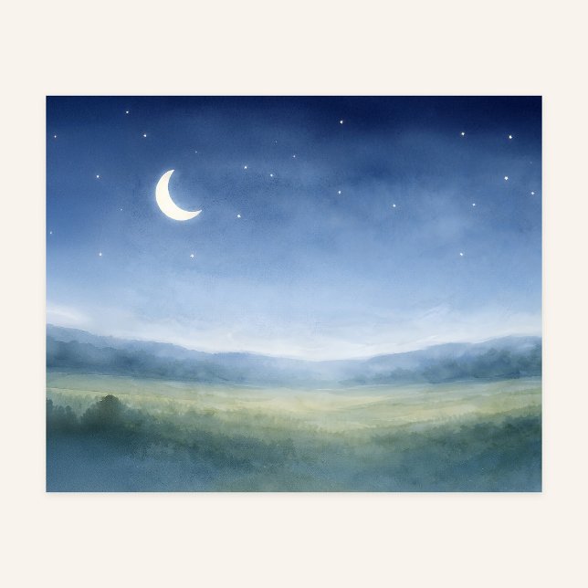 Poster Moonlit Meadow Nursery Wall Art (Criador carregado)