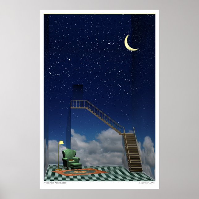 Póster Moonlit Nocturne (Frente)