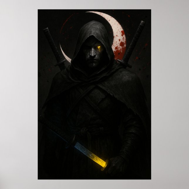 Poster Moonlit Shadow Ronin (Frente)