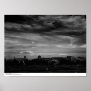 Póster Moonrise, perto de Residence Halls, novembro de 19