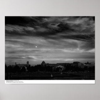 Póster Moonrise, perto de Residence Halls, novembro de 19