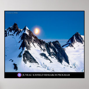 Poster Moonrise sobre as montanhas