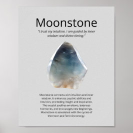 Poster Moonstone Crystal Significa