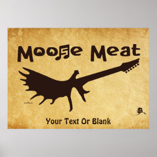 Poster Moose Meat Rock Banda