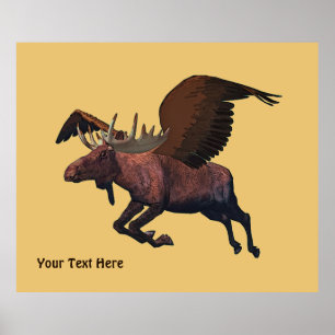 Poster Moose Voadora