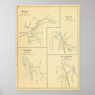 Poster Moosup, Dayville, Wauregan, S Windham