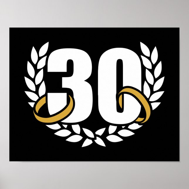 Poster Moradia do aniversário de 30 anos de 30 (Frente)