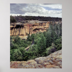 Póster moradias de penhasco do mesa Verde