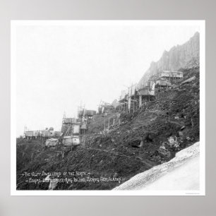 Póster Moradores do penhasco em Alaska 1906