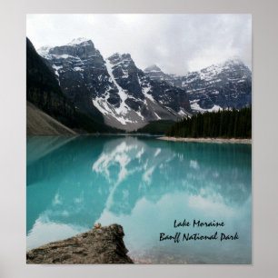 Poster Moraine do lago, parque nacional de Banff