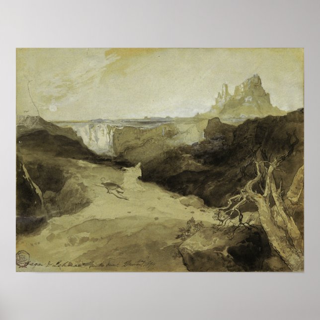 Poster Moran - Estudo, Hagar E Ishmael No Deserto 18... (Frente)