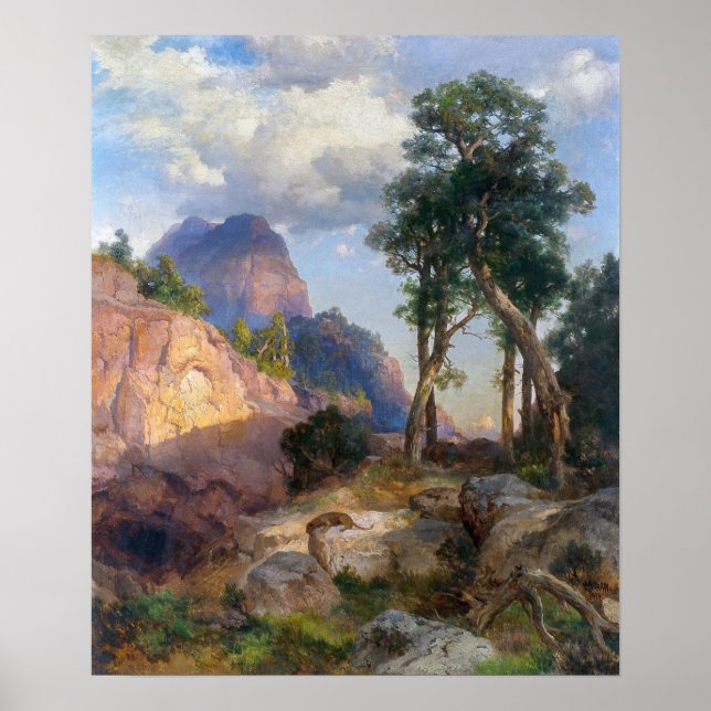 Poster Moran - Leão De Montanha No Grand Canyon (Frente)