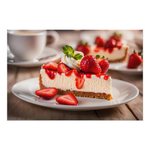 Póster Morango Cheesecake