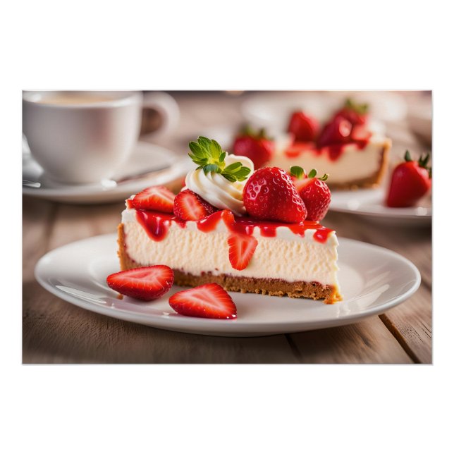 Póster Morango Cheesecake (Frente)