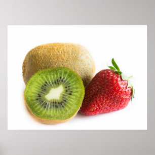 Poster Morango e kiwi