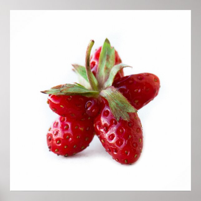 Poster Morango engraçado (Frente)