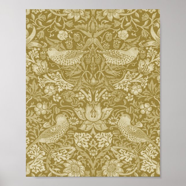 Poster Morango Ladrão Dourado, William Morris (Frente)