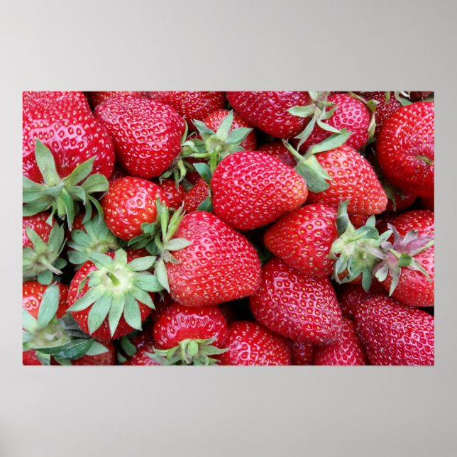 Poster Morangos frescos 2 (Frente)