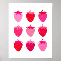 Morangos Rosa E Vermelho