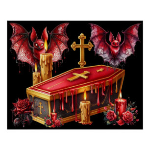 Póster Morcegos Vampiros