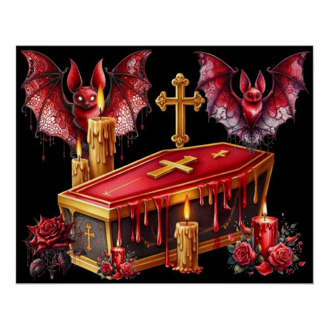 Póster Morcegos Vampiros (Frente)