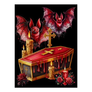 Póster Morcegos Vampiros