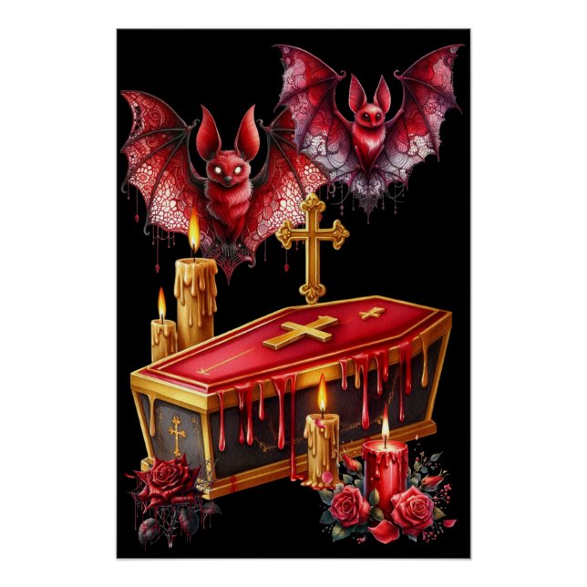 Póster Morcegos Vampiros (Frente)