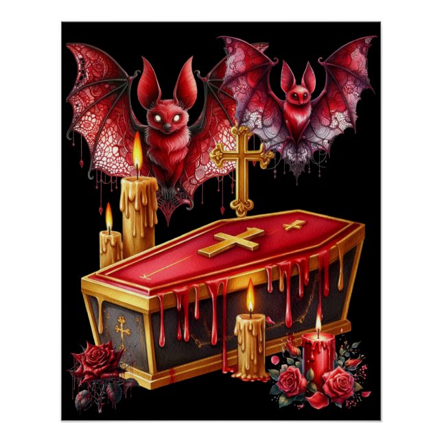 Póster Morcegos Vampiros (Frente)